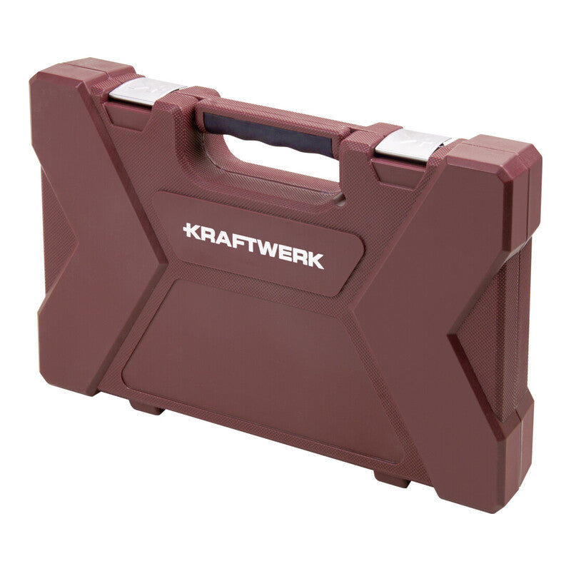 Kraftwerk Steckschlüssel Werkzeugset 93-teilig 1/4" und 1/2" Werkstatt Koffer - 7612206129299