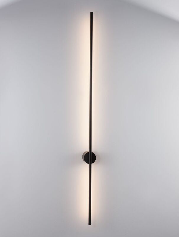 Nova Luce Wandleuchte Wandlampe LED ADEN Schwarz Warmweiß Wohnzimmer 120 cm 20 W - 5212017431523