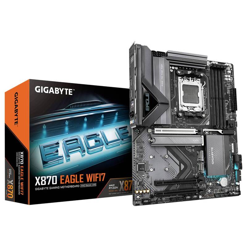 Gigabyte Mainboard ATX GA-X870 EAGLE WIFI7 AMD AM5 Chipsatz X870 DDR5-RAM - 4719331864996