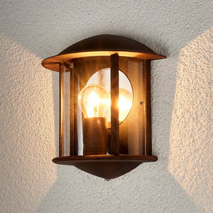 B-Ware Lindby Außenwandleuchte Maelis Halbrund Außen Wandleuchte Außenleuchte Garten Lam