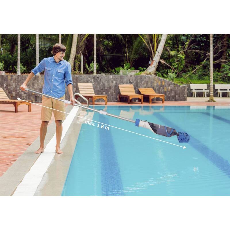 Toolcraft Pool-Sauger Schwimmbadpumpe 40W IPX8 90x29cm 135mm 2kg Pool-Reinigung - 4064161487946