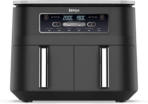 B-Ware Ninja Foodi Heißluft-Fritteuse mit 2 Frittierfächern und 7,6 l Fassungsvermögen