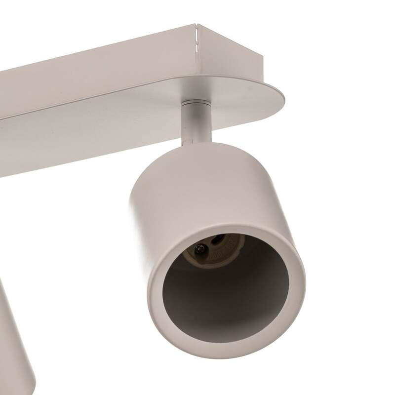 Modo Deckenspot Strahler Deckenlampe Leuchte Edelstahl Kunststoff Weiß 4-flg - 5907565914276