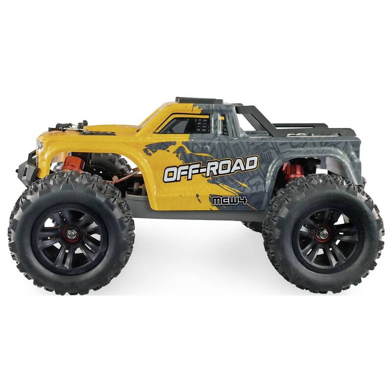 Amewi RC Modellauto MEW4 Monstertruck 1:16 Brushless 4WD 40 km/h RtR orange - 4262408971344