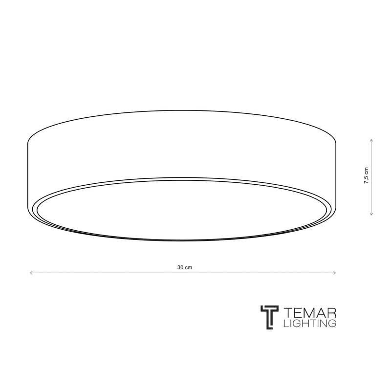 Deckenleuchte Cleo LED Lampe dimmbar Stahl Glas weiß Ø30cm IP20 E27 2-flammig - 5907623689702