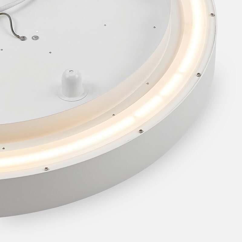 Arcchio Deckenleuchte Deckenlampe LED Lampe weiß Vanida rund Aluminium 60 cm993 - 4251096597714