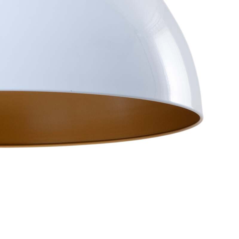 ROYALTECH Hängeleuchte Pendelleuchte Lipeo weiß gold Metall E27 LED Ø 50 cm - 8682835454634
