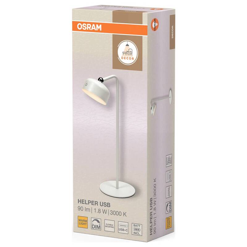 OSRAM HOMELIGHTING Wandleuchte Touch-Dim Gadget 830 USB Lampe warmweiß 140lm - 4058075849266