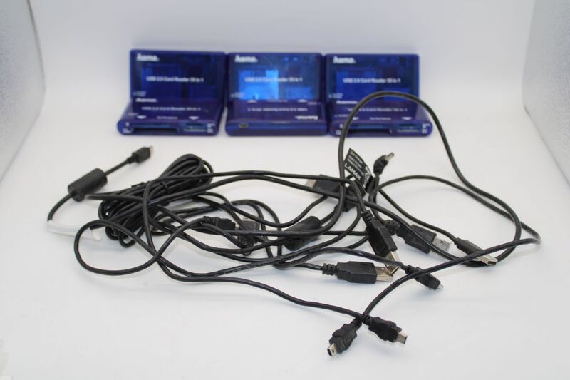 Hama USB Kartenleser 35in1 Kartenlesegerät für alle gängigen Speicherkarten blau - 4007249553485
