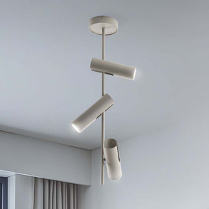 B-Ware SIGMA Deckenspot Leda 3 Strahler Lampe taupe Stahl GU10 3-flammig Höhe 76 cm