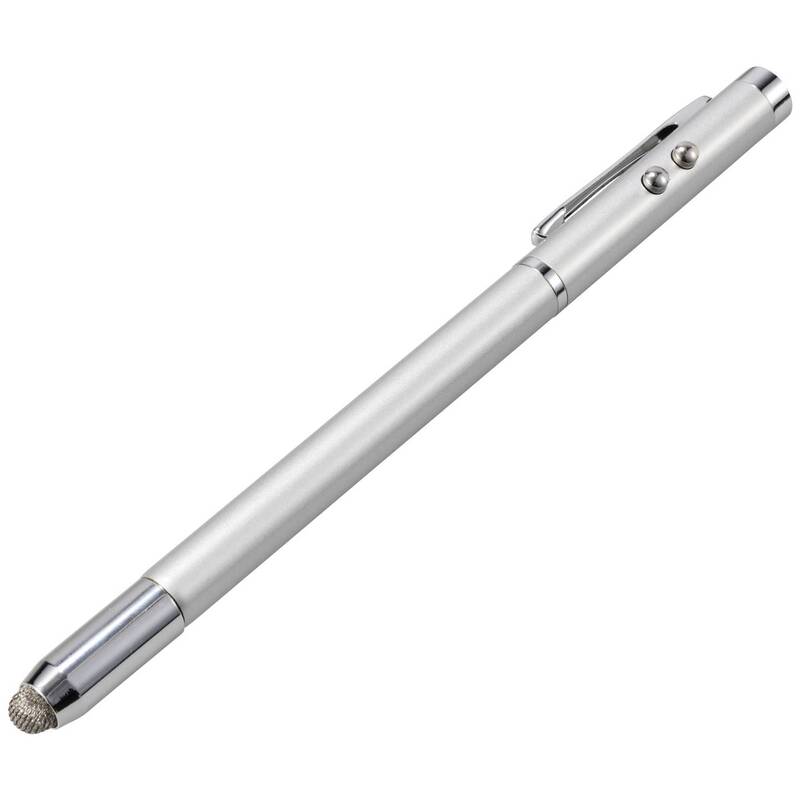 Renkforce Laserpointer Eingabestift Kugelschreiber LED Taschenlampe rot 100m - 4064161310213