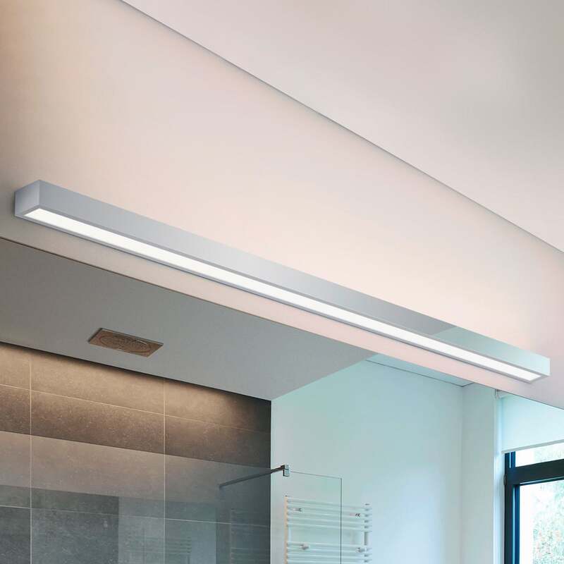 Helestra LED Spiegelleuchte Theia Wandleuchte Lampe chrom 120cm IP44 30W - 4022671104807