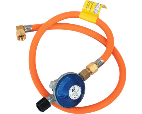 TENNEKER Gaskartuschen Druckregler Grillzubehör Schlauch 50mb Metall blau orange - 4306516117338