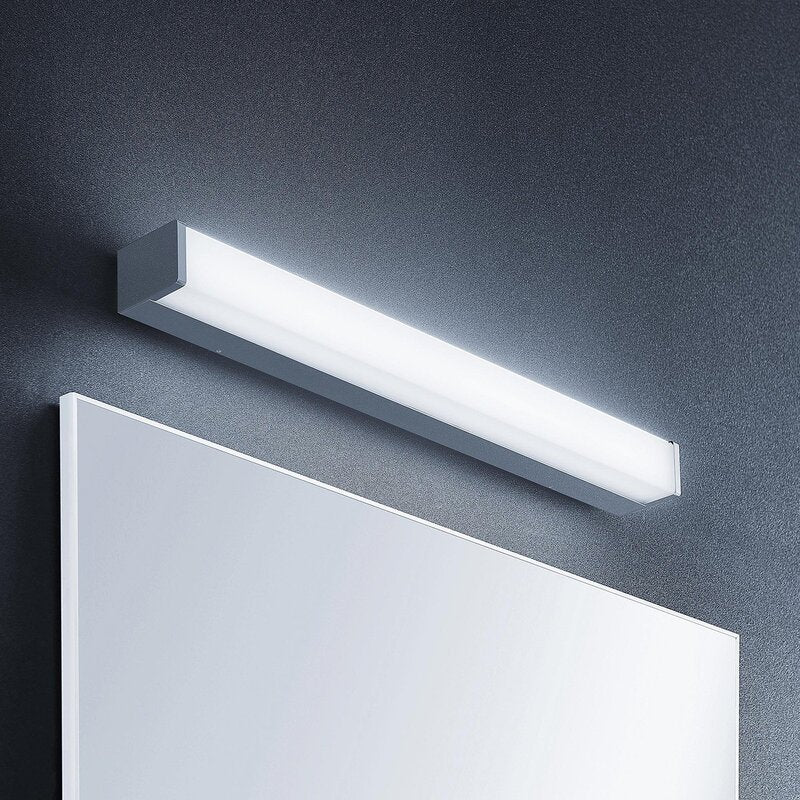 Lindby Klea LED-Badezimmerleuchte 60 cm weiß Chrom Spiegelleuchte Badlampe La233 - 4251096580501