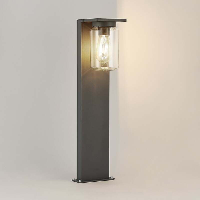 Lucande Wegeleuchte Semka LED Gartenleuchte dimmbar anthrazit 65cm Aluminium - 4251096594058