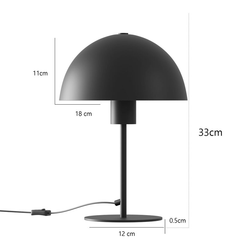 Liadomo Tischleuchte Helena moderne Pilzform Nachttischlampe Tischlampe Lampe - 4252008710788