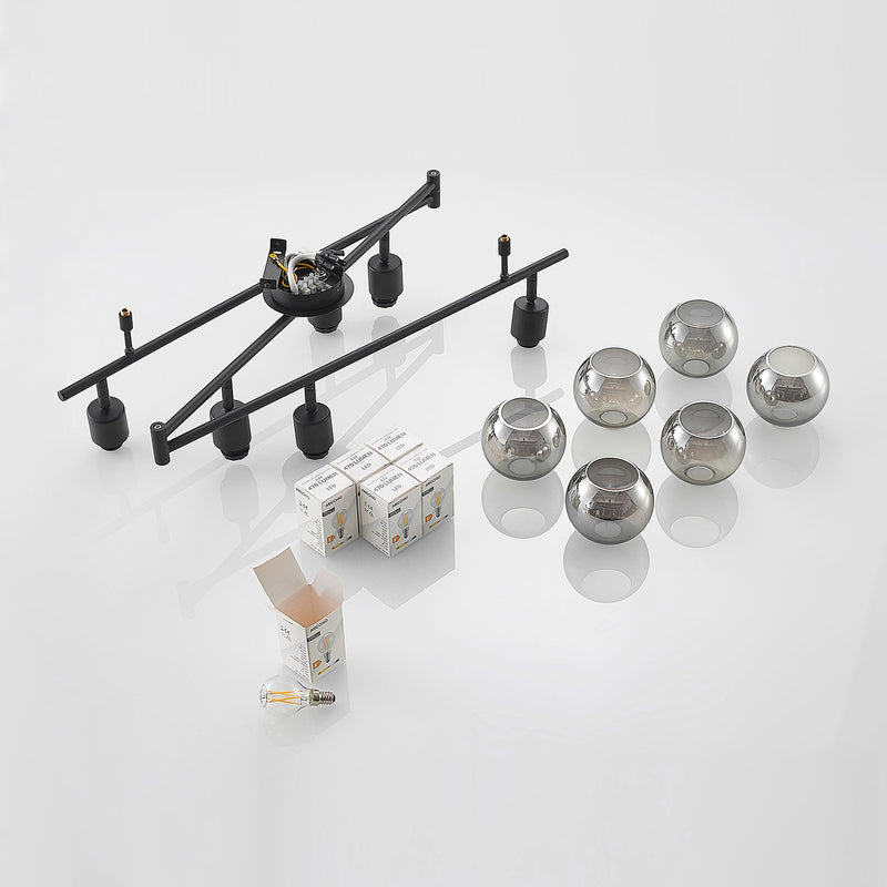 Lindby Eridia Deckenstrahler Strahler Deckenleuchte schwarz SIEHE TEXT/FOTO - 4251911728378