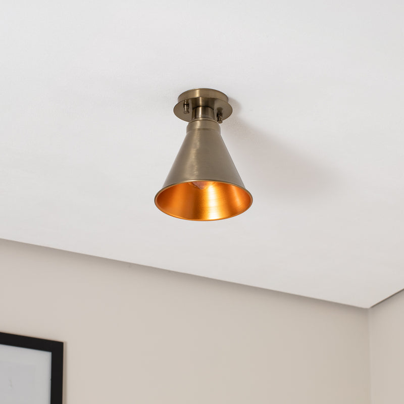 Deckenleuchte Berceste N-679 LED Kupfer antik Dimmbar Metall Ø20cm 24cm hoch - 8681875572667