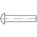 TOOLCRAFT 112141 3 mm x 18 mm 1000 St. Halbrundniete Niete Halbrundkopfniete - 4053199060894