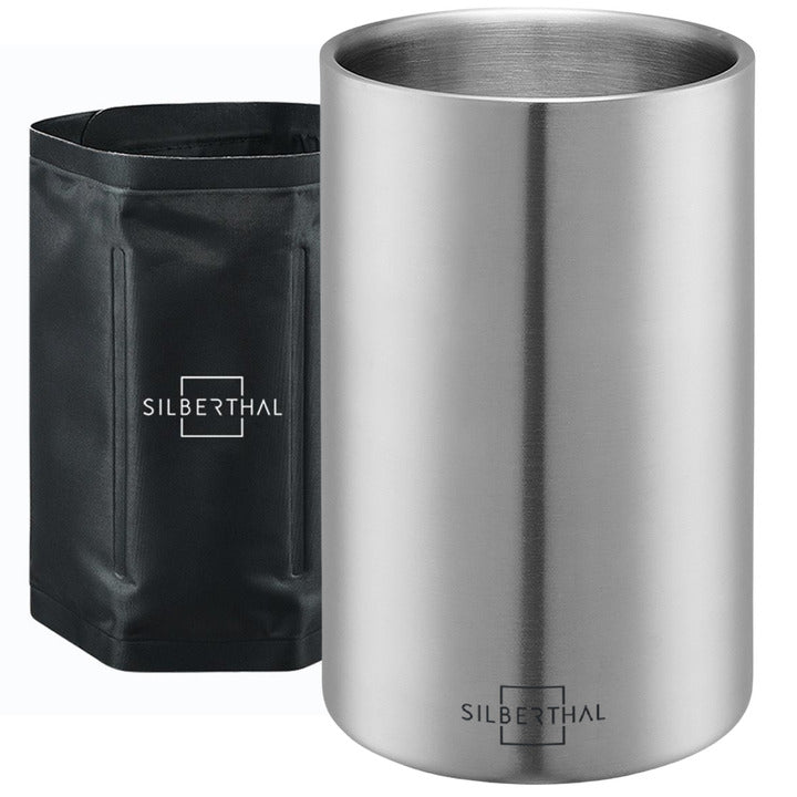 Silberthal Weinkühler Flaschenkühler Manschette Edelstahl spülmaschinengeeignet - 4260470462449