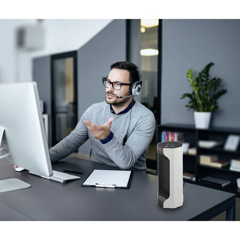 Sygonix SY6735638 Heizgerät Heizofen PTC Weiß energiesparend tragbar - 4064161407517