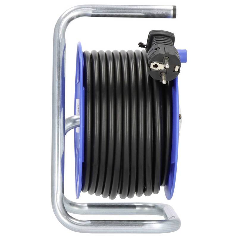 Brennenstuhl Kabeltrommel 15m Schutzkontakt-Stecker 3-fach USB Schwarz IP20 230V - 4007123661800