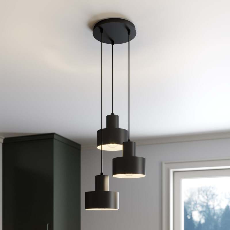Sigma Lighting Hängeleuchte Rif Hängeleuchte Lampe LED Rondell dreiflammig E27 - 5902335264018