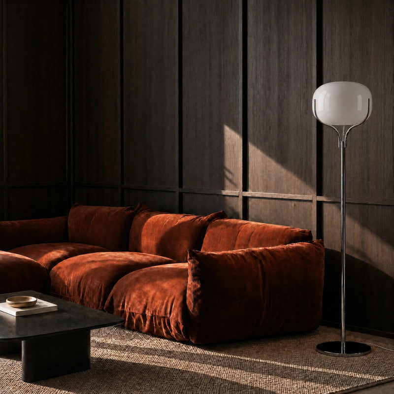 Christo Stehleuchte Stehlampe 160cm LED Lampe Leuchte chrom/weiß Glas elegant - 4255830911309