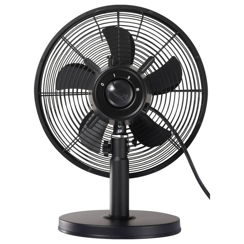 Sygonix Tischventilator SY-6661436 35W oszillierend 3 Stufen Schwarz 230mm - 4064161389400