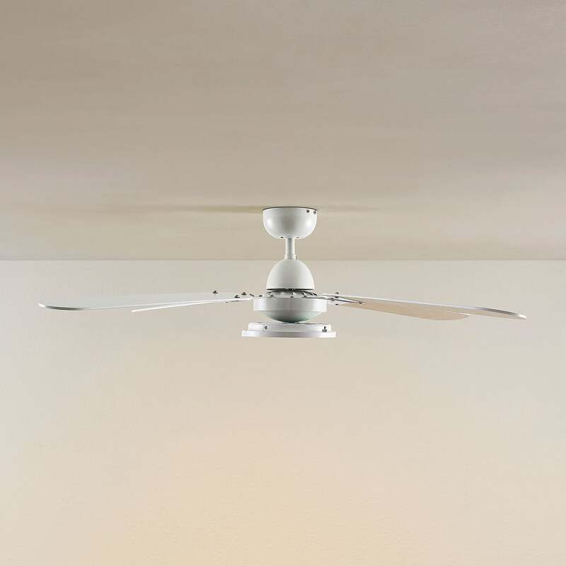 Lindby LED-Deckenventilator Tedric weiß leise Ø 133 cm für 5,4 m² - 4251911788495