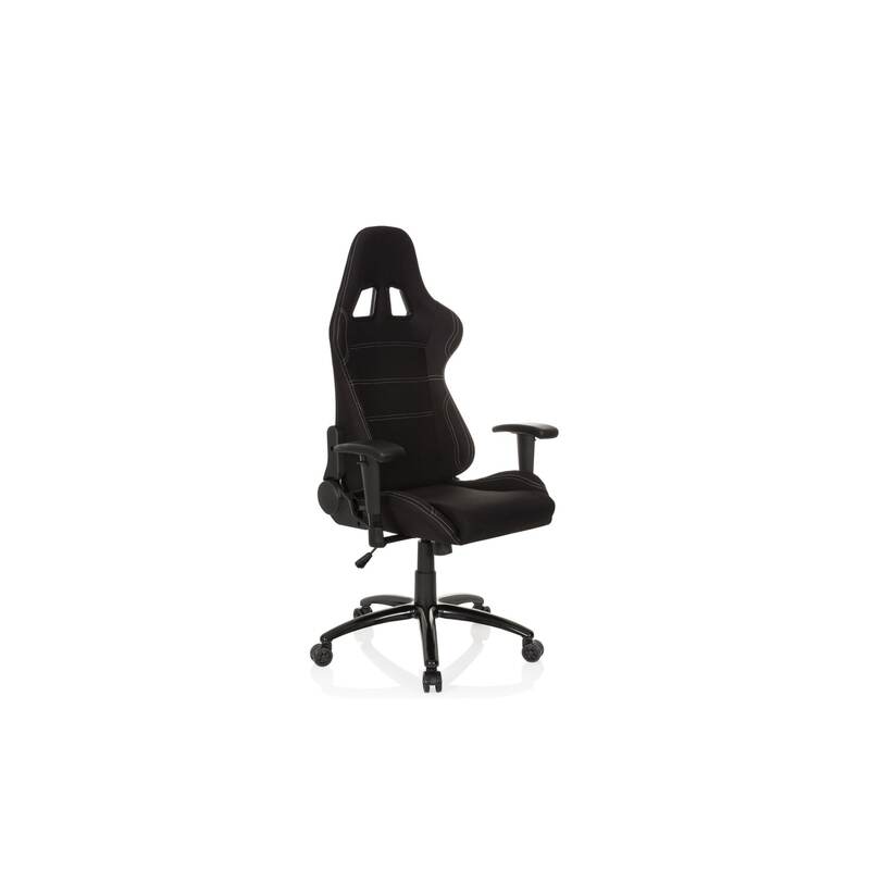 hjh OFFICE Gaming Stuhl Bürostuhl GAME FORCE Computerstuhl Stuhl Stoff schwarz   - 4251084660406