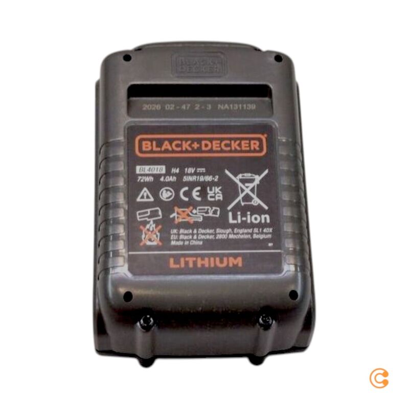 Black & Decker Akku BL4018 Werkzeug-Akku 4 Ah Lithium-Ion wiederaufladbar - 5035048560044
