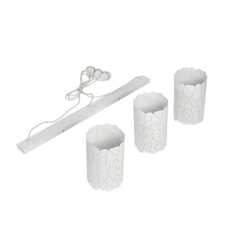 Lindby Hängeleuchte Pendelleuchte Aralena weiß 3-flammig E27 LED Länge 92 cm - 4251911786224