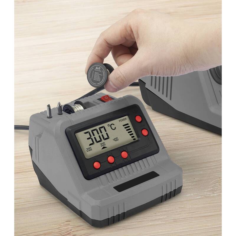 Conrad Electronic SE Lötstation Lötgerät 60W digital 200-450°C inkl. Lötzinn - 2050007675051