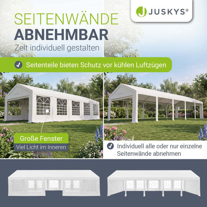 Gartenzelt Partyzelt Gala 5x10m Pavillon wasserdicht UV-Schutz für Party Garten - 4260565528555