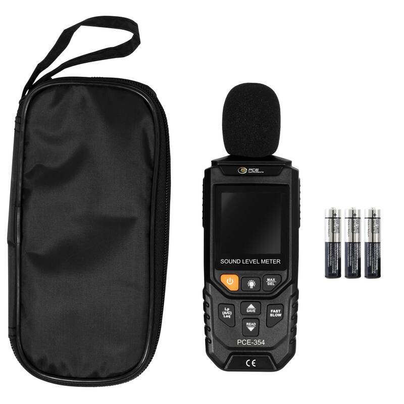 PCE Instruments Schallpegelmessgerät PCE-354 30-130 dB 20-12500 Hz Datenlogger - 4250348731104