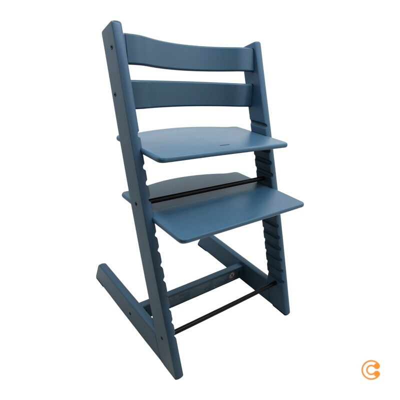 STOKKE Tripp Trapp Kinderstuhl Hochstuhl Treppenhochstuhl Buche Fjord Blue blau - 7040351001380