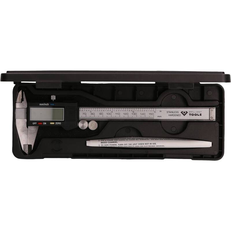 Brilliant Tools Digitaler Messschieber 150mm Präzisionsmessgerät Messwerkzeug - 4042146778456