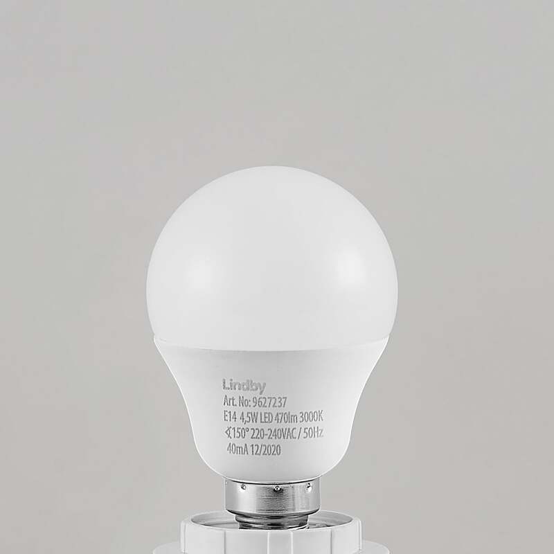 Lindby LED Tropfenlampe E14 4,5W warmweiß 3000K Lampe Leuchte 470 Lumen 150 Grad - 4251096598001