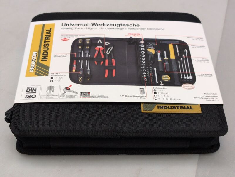 PROXXON Werkzeugtasche bestückt Profi Werkzeugkoffer schwarz 335x300mm 3,29kg - 4006274236707