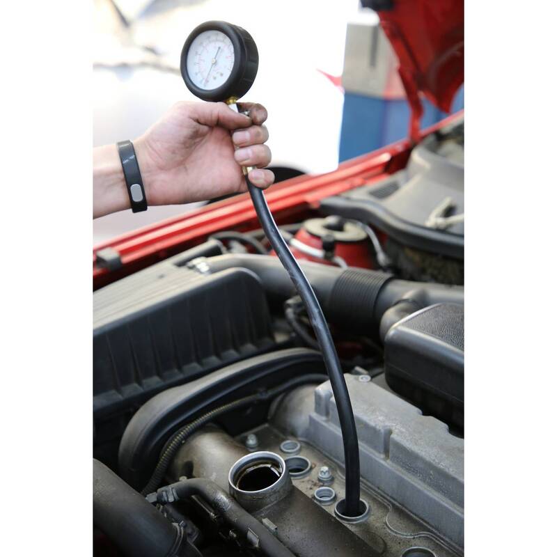 Brilliant Tools Kompressionstester Satz Kompressionsprüfer Benzin Motor Set 2tlg - 4042146779521
