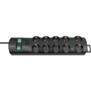 B-Ware Brennenstuhl 1153304120 Steckdosenleiste mit Schalter 10fach Schwarz 14 STÜCK