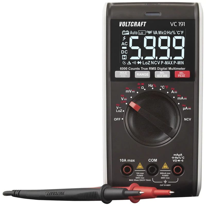 VOLTCRAFT VC191 Hand-Multimeter Messgerät Spannungsprüfer digital CAT III 600 V - 4064161193342