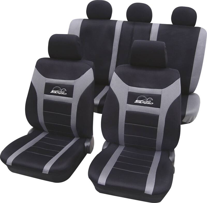 HP Autozubehör Sitzbezug Polyester Anthrazit Fahrersitz Beifahrersitz Rücksitz - 4007928229168