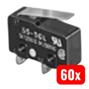 60x B-Ware Omron Mikroschalter SS-01GL-FD1 Schalter Bauteil 1 Stück technische Anwendung