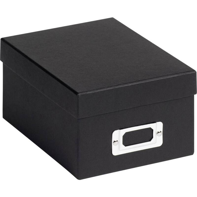 walther+ design Fotoalbum schwarz 22x17cm Strukturpapier mit Metallhalter und - 4004122240036