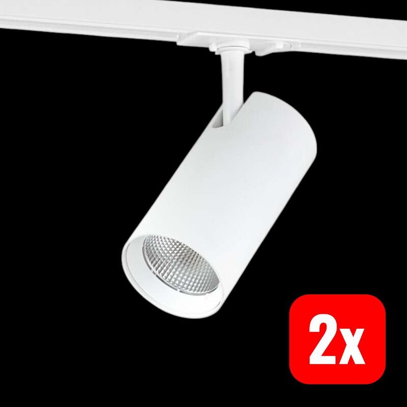 Lindby LED Schienen Spot Linaro dimmbar Aluminium CCT 3000K bis 5700K weiß Ø7cm - 4255830906091