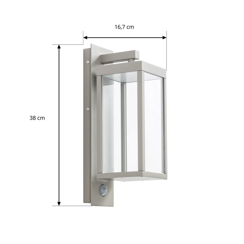 Ferdinand LED Außenwandlampe Sensor steingrau Gartenlampe Wandleuchte Leuchte - 4255830906916