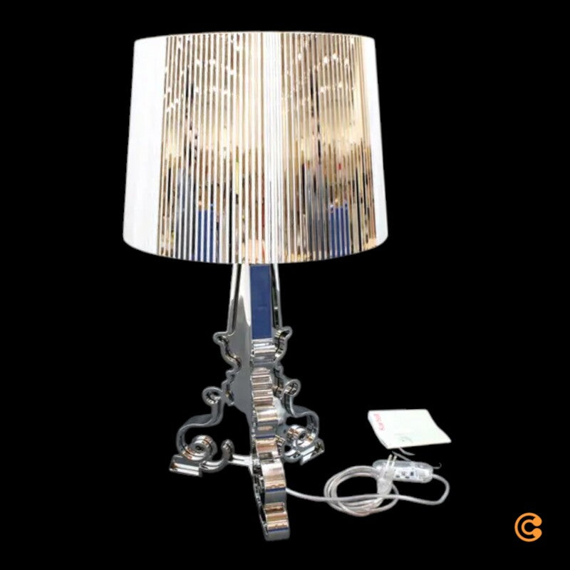Kartell Bourgie LED-Tischleuchte Lampe silber Polycarbonat Tischlampe Leuchte - 8034105780941