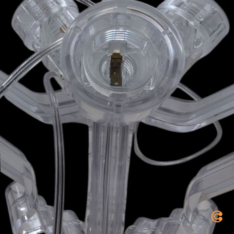 Kartell Tischleuchte Bourgie LED Lampe dimmbar Designer transparent 78cm - 8058967307566